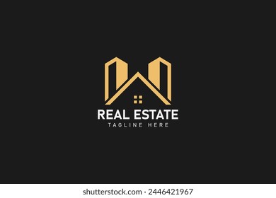 Gebäude, Immobilien-Logo und Vektorgrafik	
