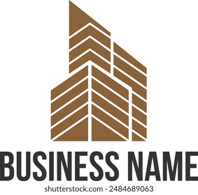 building real estate minimal logo vector