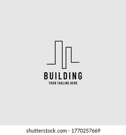 Building real estate premium logo design