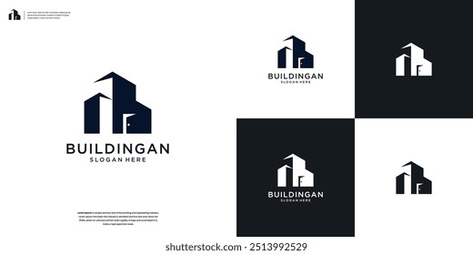 Edificio Inmobiliaria Vector de la propiedad símbolo logotipo de inspiración de diseño