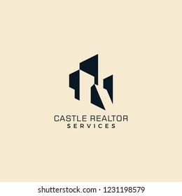 Building Realtor Architecture silhouette modern and simple logo design inspiration custom logo design