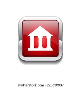 Building Red Vector Icon Button