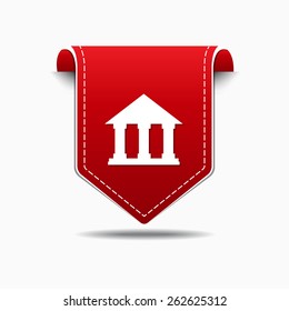 Building Red Vector Icon Design