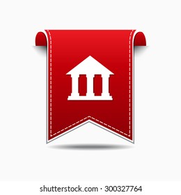Building Red Vector Icon Design