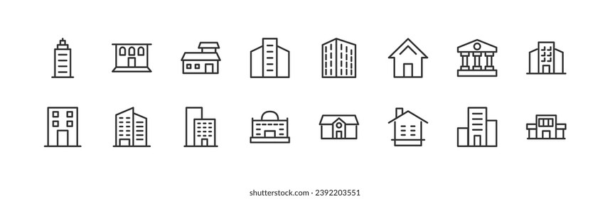 conjunto de iconos relacionados con la construcción. Trazo editable. Iconos Pixel Perfect 48x48px