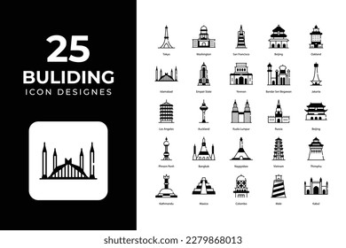 Building Related Objects and Elements. Vector Illustration Collection. creative Icons Set. stock illustration