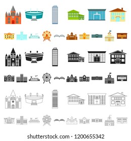 Building repair cartoon icons in set collection for design.Building material and tools vector symbol stock web illustration.