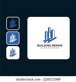 building repair logo design template