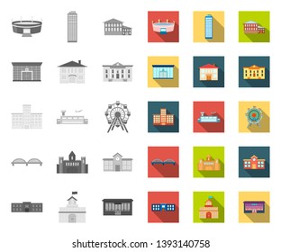 Building repair mono,flat icons in set collection for design.Building material and tools vector symbol stock web illustration.