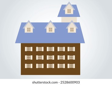 Building representation image for newspaper magazine good for book illustration