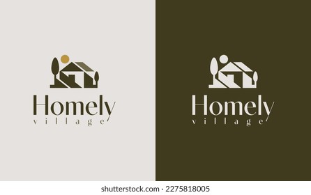 Building Residence Real Estate House Logo. Universal creative premium symbol. Vector sign icon logo template. Vector illustration