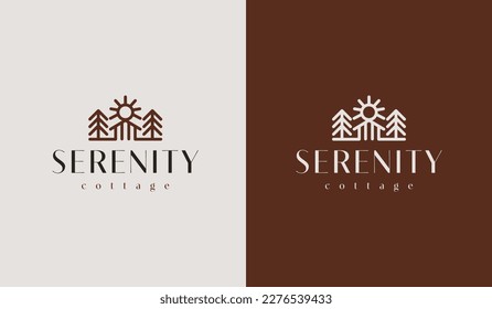 Building Residence Real Estate House Logo. Universal creative premium symbol. Vector sign icon logo template. Vector illustration