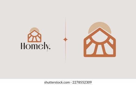 Building Residence Real Estate House Logo. Universal creative premium symbol. Vector sign icon logo template. Vector illustration