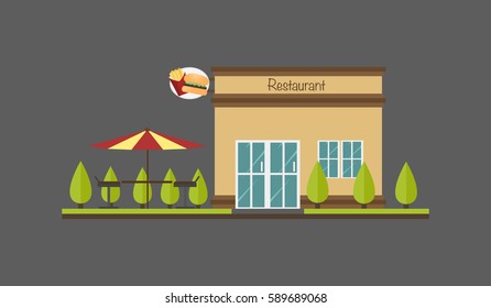 Building of restaurant