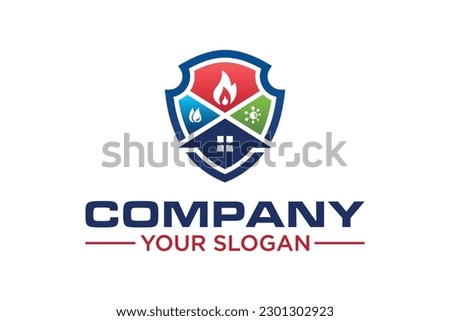 Building Restoration Services Logo design template