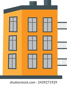 building with roof ,balcony and windows
