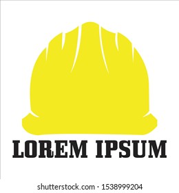 Building safety helmet logo vector