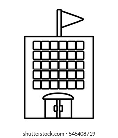 building school classroom student outline vector illustration 10
