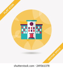 Building school flat icon