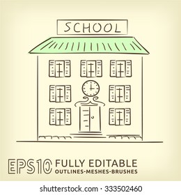 building of school icon