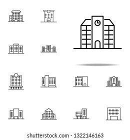 Building, school icon. Building icons universal set for web and mobile