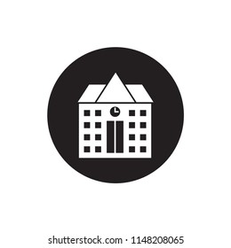 Building school icon vector