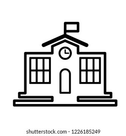 building school icon vetor
