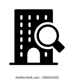 building search glyph icon