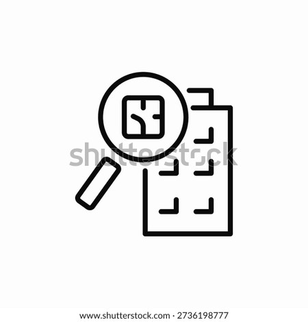 building search icon sign vector