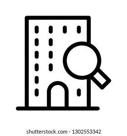 building search line icon