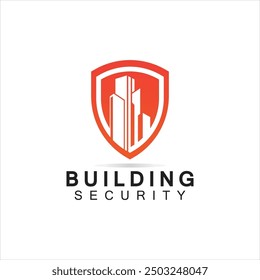 Plantilla de diseño de logotipo de seguridad de edificios. 