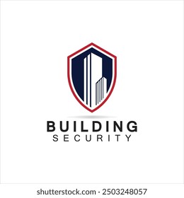 Plantilla de diseño de logotipo de seguridad de edificios. 