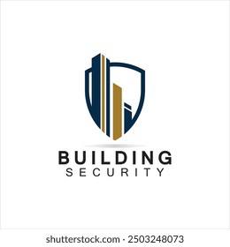 Plantilla de diseño de logotipo de seguridad de edificios. 