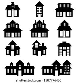 Building set pack with black white