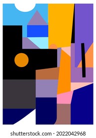 Crear formas y geometría abstracta con ilustración vectorial de fondo de sombra.