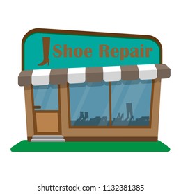 building shoe repair vector