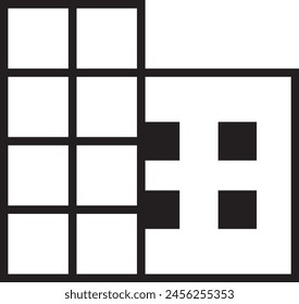 building sign icon in flat style, EPS 10