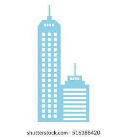 building silhouette isolated icon