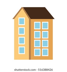 building silhouette isolated icon