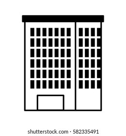 building silhouette isolated icon