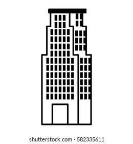 building silhouette isolated icon