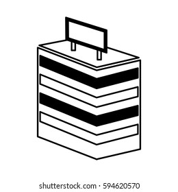building silhouette isolated icon