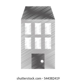building silhouette isolated icon vector illustration design