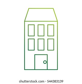 building silhouette isolated icon vector illustration design