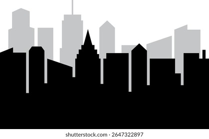 Building Silhouette Vector is a sleek, minimalist design showcasing city skylines and structures in bold, clean outlines.

