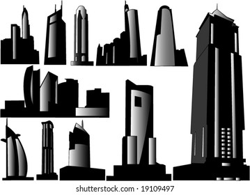 Building silhouettes.