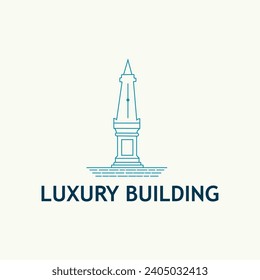 building simple vector logo design.luxury in the city