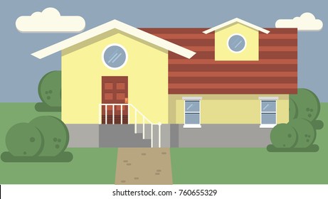 Building - Simple yellow house