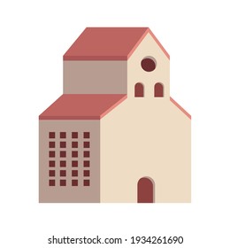 building six story minimal city