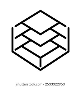 building sketch icon line vector design in trendy style